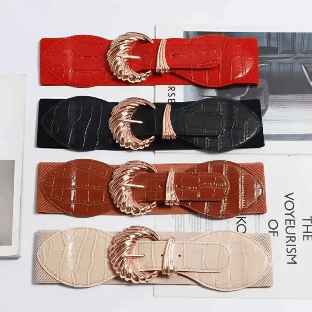 Ladies Fashion Leather Belt - Brown